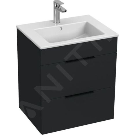 Jika Cube - Meuble avec lavabo 55x43x61 cm, anthracite mat H4536121763521