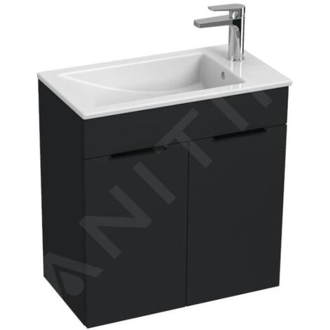 Jika Cube - Meuble avec lavabo 61x34x61 cm, anthracite mat H4536311763521