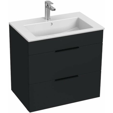 Jika Cube - Meuble avec lavabo 65x43x61 cm, anthracite mat H4536021763521