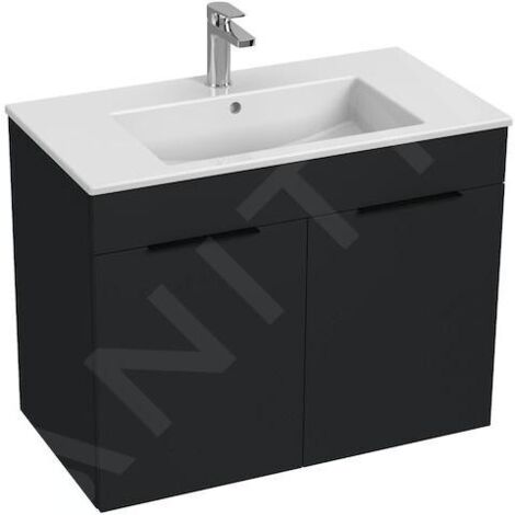 Jika Cube - Meuble avec lavabo 80x43x61 cm, anthracite mat H4537521763521