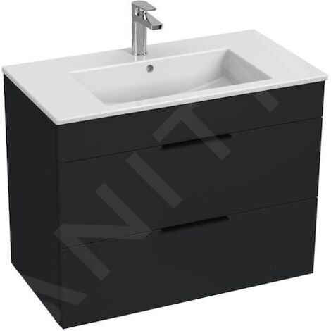 Jika Cube - Meuble avec lavabo 80x43x61 cm, anthracite mat H4537621763521