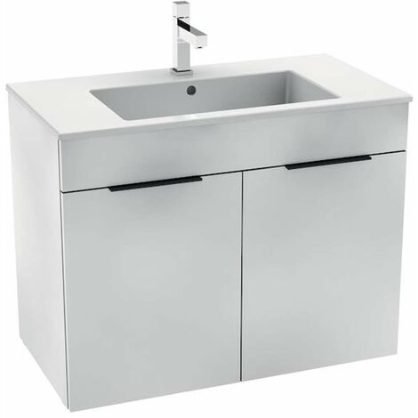 Jika Cube - Mobiletto con lavabo, 79x42x62 cm, bianco H4537521763001