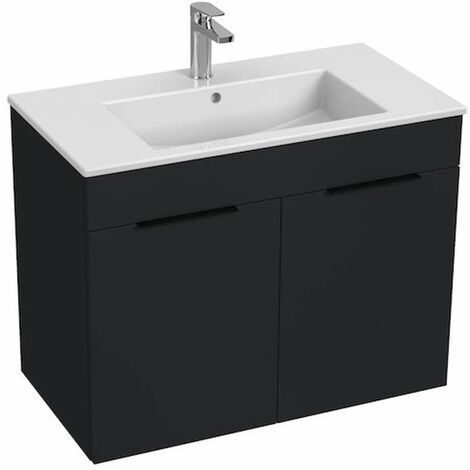 Jika Cube - Mobiletto con lavabo 80x43x61 cm, antracite opaco H4537521763521