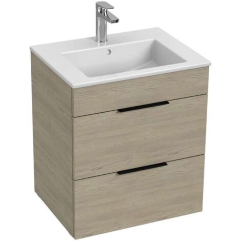 Jika Cube - Mueble con lavabo 55x43x61 cm, fresno H4536121765141