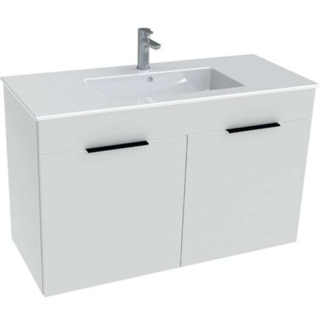 Jika Cube - Mueble con lavabo, 98x42x62 cm, blanco H4536511763001