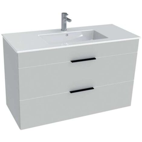 Jika Cube - Mueble con lavabo, 98x42x62 cm, blanco H4536521763001