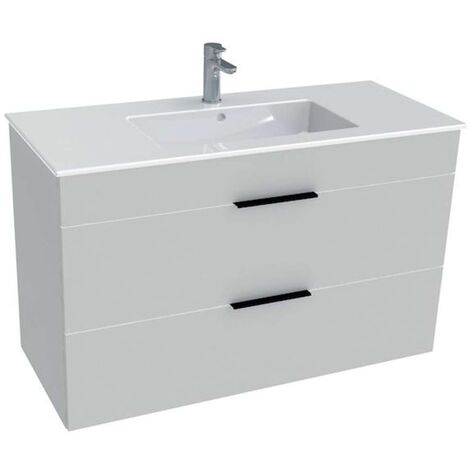 Jika Cube - Unterschrank mit Waschtisch, 98x42x62 cm, weiß H4536521763001