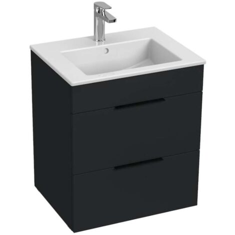 Jika Cube - Waschtisch mit Unterschrank 55x43x61 cm, Anthrazit matt H4536121763521