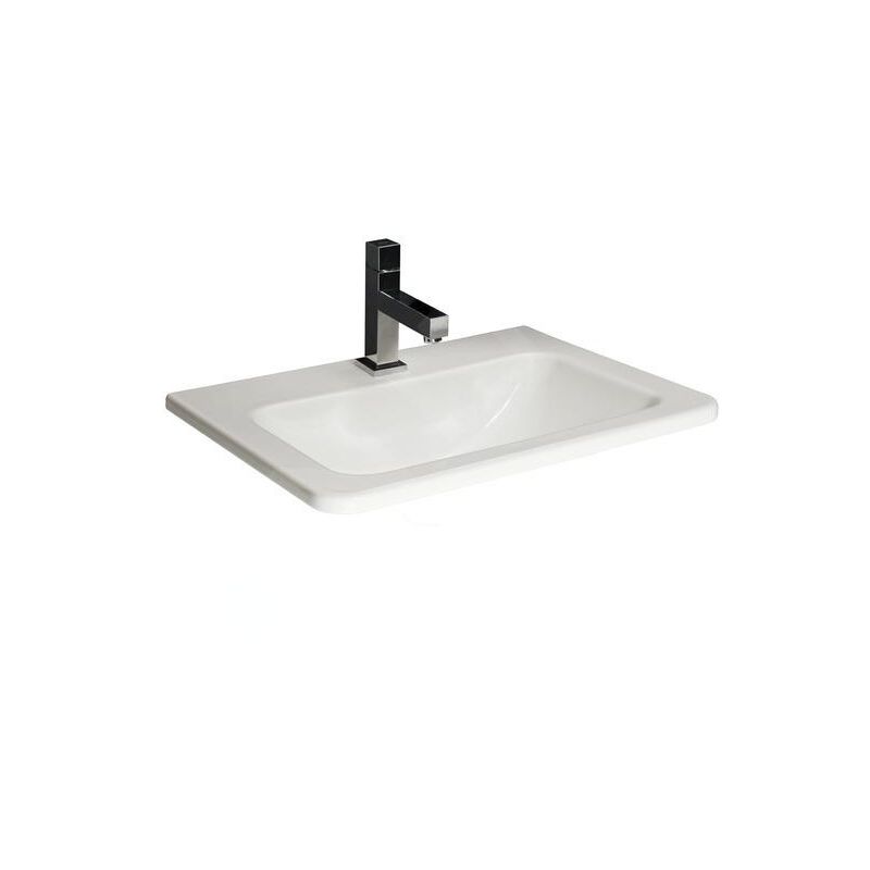 Jika - Cubito - lavabo à encastrer 550x410 mm, avec un trou pour robinetterie, blanc H8174220001041