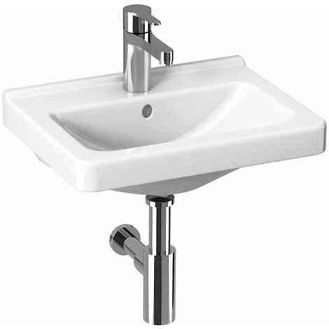 Jika Cubito - Lavamani 450x340 cm, con troppopieno e foro per miscelatore, bianco H8114220001041