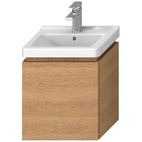 Jika Cubito - Mobile lavabo 440x480 mm, 1 cassetto, rovere H40J4213015191