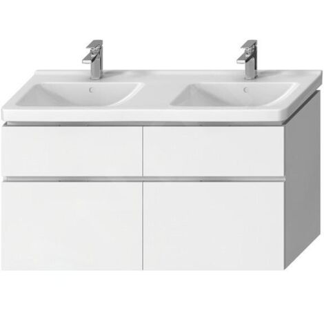 Jika Cubito Pure - Meuble sous lavabo double 1280x683 mm, blanc H40J4274025001