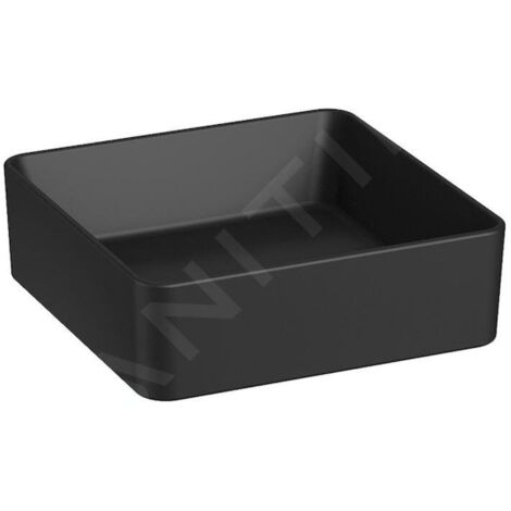 Jika Cubito Pure - Vasque à poser, 38x38 mm, sans trop-plein, noir mat H8184227161121