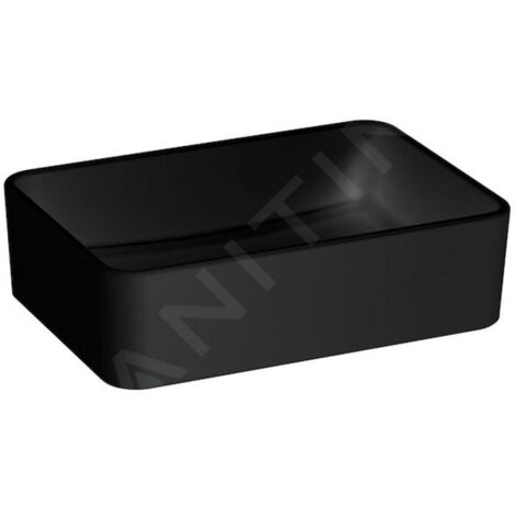 Jika Cubito Pure - Vasque à poser, 50x35 mm, sans trop-plein, noir mat H8184237161121