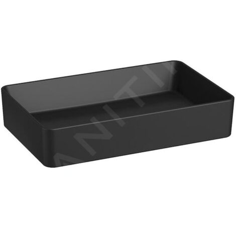 Jika Cubito Pure - Vasque à poser, 60x38 mm, sans trop-plein, noir mat H8184277161121