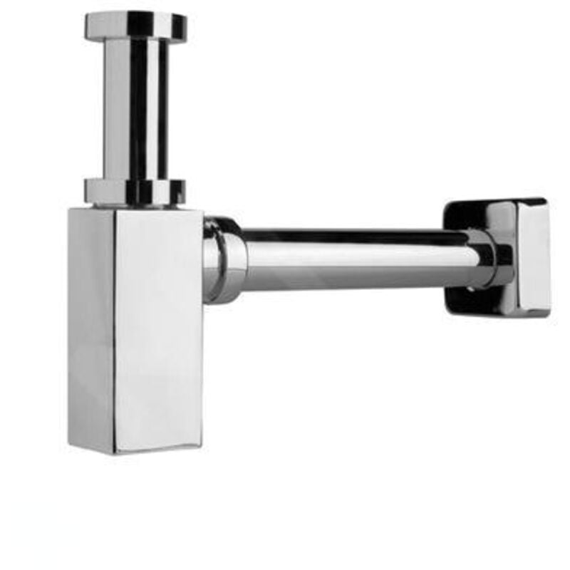 Jika - Cubito - Siphon de lavabo, chrome/laiton H3747300040001