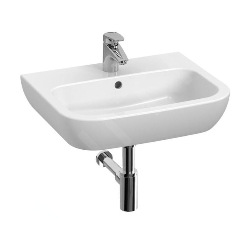 Jika - Deep - Lavabo 50x45 cm, avec trop-plein, trou pour robinetterie, blanc H8103660001041