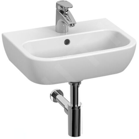 Jika Deep - Lave-main 46x34 cm, avec trop-plein, trou pour robinetterie , blanc H8103650001041