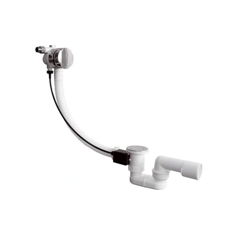 Jika - Deep - Set de garniture de vidage de baignoire 550 s avec trop-plein, câble de bowden, plastique H2948170040001