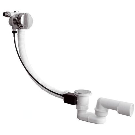 Jika Deep - Set de garniture de vidage de baignoire 550 s avec trop-plein, câble de bowden, plastique H2948170040001