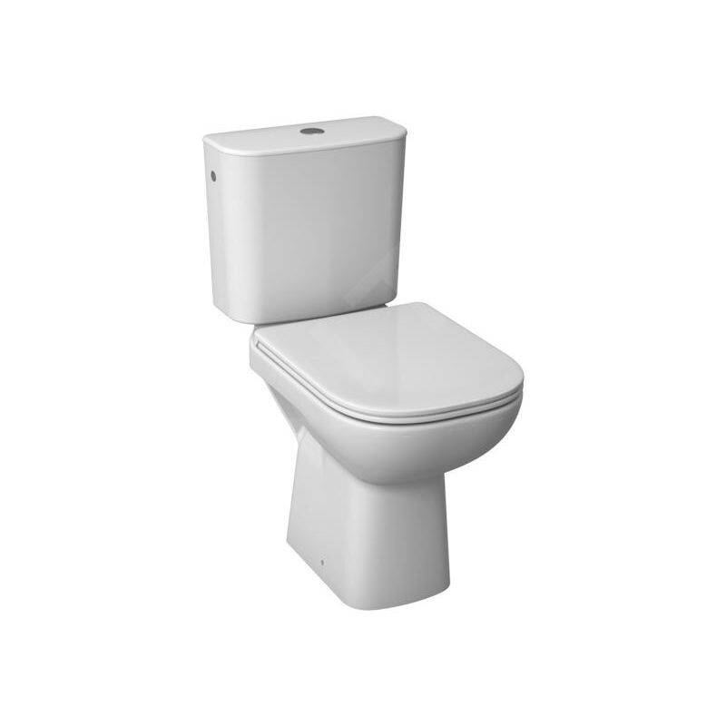 Deep - Set wc combiné avec réservoir de chasse, évacuation arrière, Dual Flush, blanc H8266160002801 - Jika