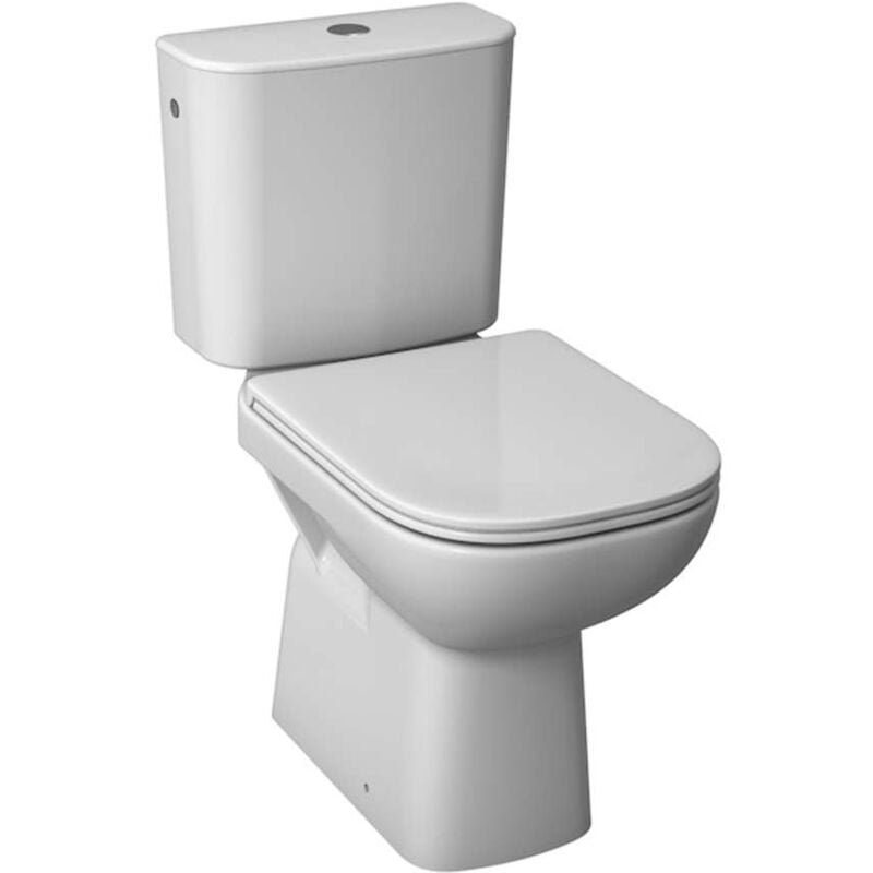 Deep - Set wc combiné avec réservoir de chasse, évacuation par le bas, Dual Flush, blanc H8266170002801 - Jika