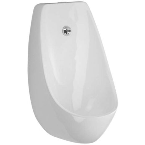 Jika Domino - Orinatoio con scarico automatico, Antibak, Rimless, per la rete, bianco H8411010004871