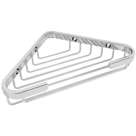 Jika Generic - Tablette d'angle en fil métallique, 150x150x33,5 mm, chrome H3853D30040301