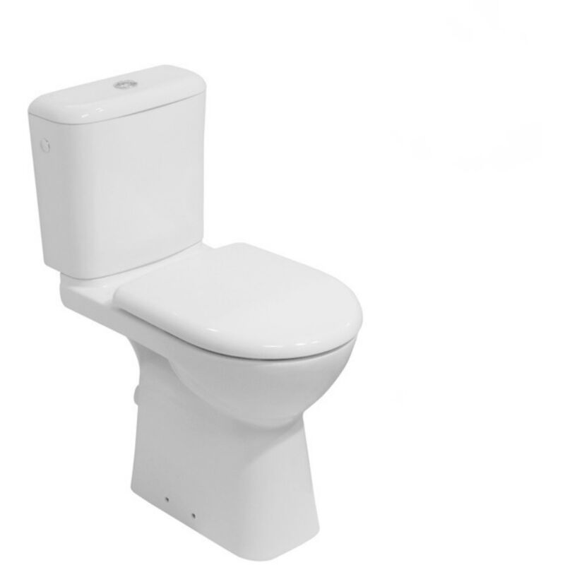 Groupe Roca) Pack wc à poser Deep pmr avec évacuation horizontale (set pmr-h) - Jika