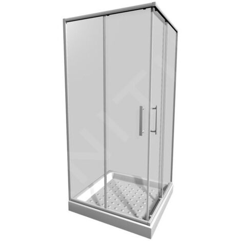 Jika Lyra plus - Cabine de douche 780-800x780-800 mm, blanc/verre transparent H2513810006651