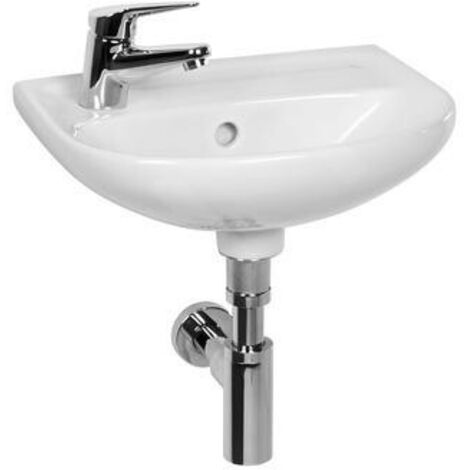 Jika Lyra plus - Lavabo 400x310 mm, avec trop-plein, avec trou pour robinetterie à gauche, blanc H8153810001051
