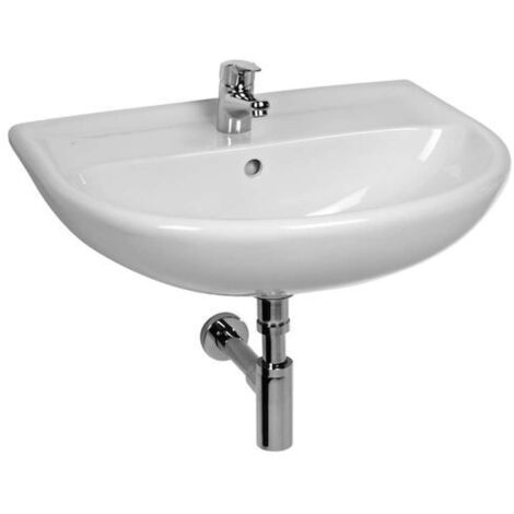 Jika Lyra plus - Lavabo 50x41 cmmm, avec trop-plein, sans trou pour robinetterie, blanc H8143810001091