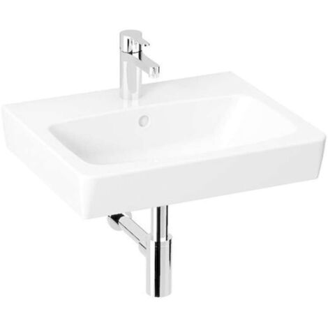 Jika Lyra plus - Lavabo 55x45 cm, avec trop-plein, avec trou pour robinetterie, blanc H8103810001041