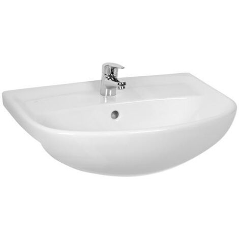 Jika Lyra plus - Lavabo, 600x460 mm, avec trop-plein, trou pour robinetterie, blanc H8133830001041