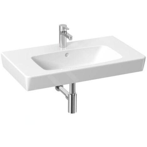 Jika Lyra plus - Lavabo 80x45 cm, avec trop-plein, trou pour robinetterie, blanc H8103860001041