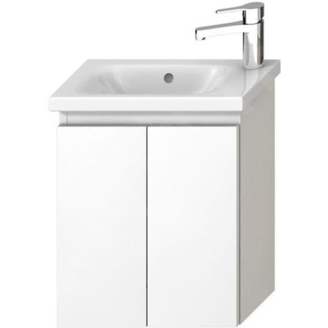 Jika Mio - Meuble pour lavabo asymétrique, blanc H40J7112005001