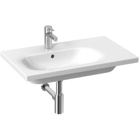 Jika Mio-N - Lavabo 75x45 cm, con troppopieno, foro per rubinetto, bianco H8117100001041