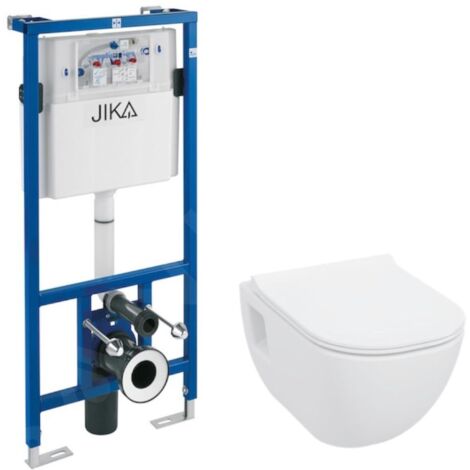 Jika Mio-N - Set bâti-support et WC suspendu, Rimless, DualFlush, blanc H6007160000002