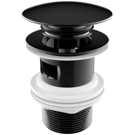 Jika Mio Style - Desagüe de lavabo, Click Clack, negro mate H3702F97161031