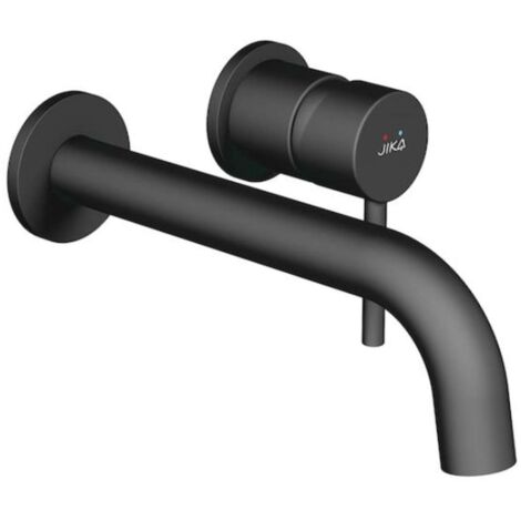 Jika Mio Style - Grifo empotrado de lavabo, con cuerpo de montaje de 2 orificios, negro mate H3112F67161201