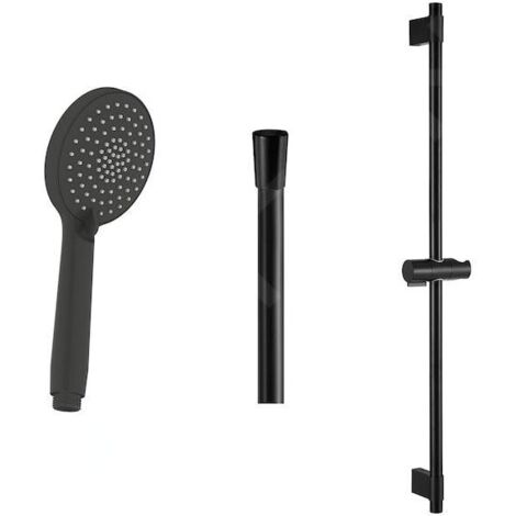 Jika Mio Style - Set pomme de douche, barre et flexible, noir mat H3652F07163731