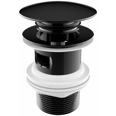 Jika Mio Style - Waschtischablauf Click-Clack, schwarz matt H3702F97161031
