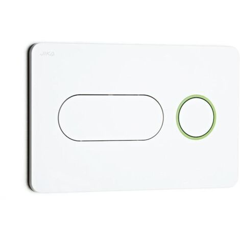 Jika Modul - Plaque de déclenchement PL8, blanc/vert H8936460000001