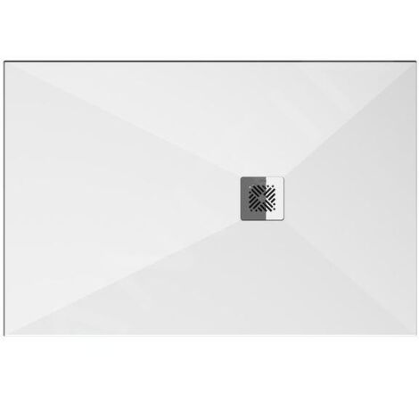 Jika Padana - Receveur de douche 100x80 cm, aspect ardoise/blanc mat H214930R100001