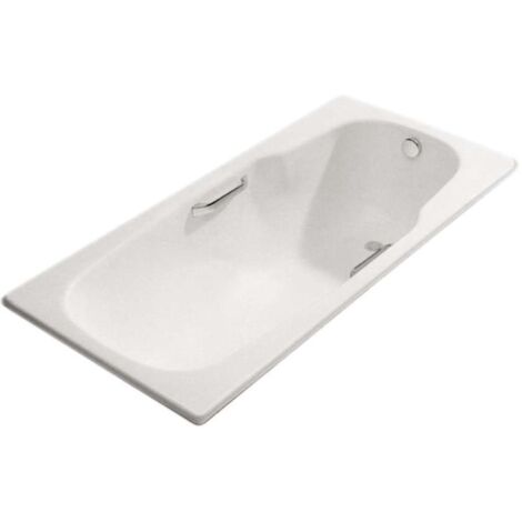 Jika Praga - Vasca da bagno 1700x800x410 mm, maniglie incluse, bianco H2343740000001