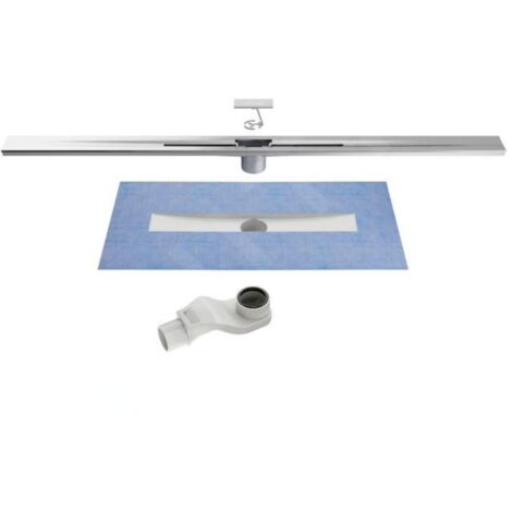 Jika Pure - Caniveau de douche 100 cm, avec grille, noir satiné H2714200020001