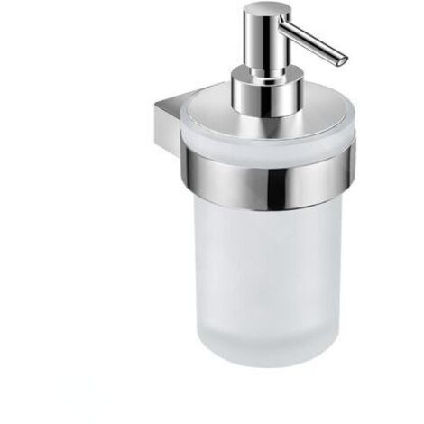 Jika Pure - Distributeur de savon avec support, chrome/verre dépoli H3833B20041001