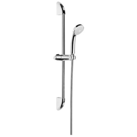 Jika Rio - Conjunto de ducha, barra de 60 cm y manguera de 1,7 m, acero inoxidable/cromo H3651R00043711