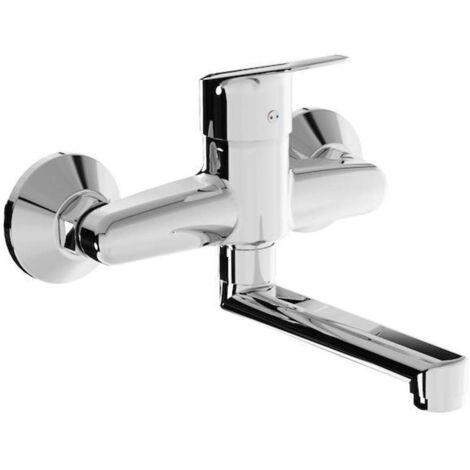 Jika Talas Trendy - Miscelatore da lavabo con braccio di erogazione girevole, cromo H3112E70042201