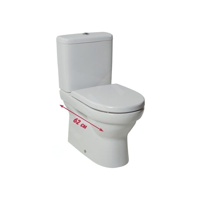Tigo - Cuvette wc combinée, remplissage latéral, blanc H8242160000001 - Jika